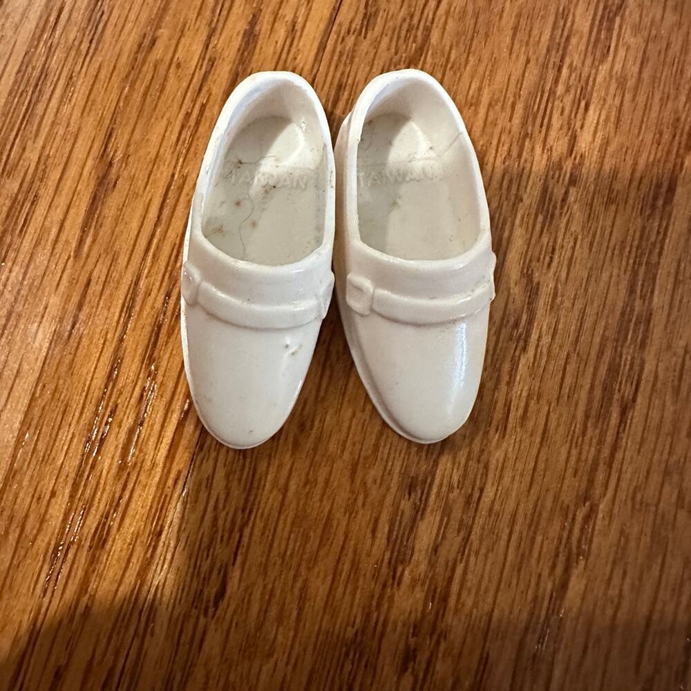 Ken doll white loafer shoes